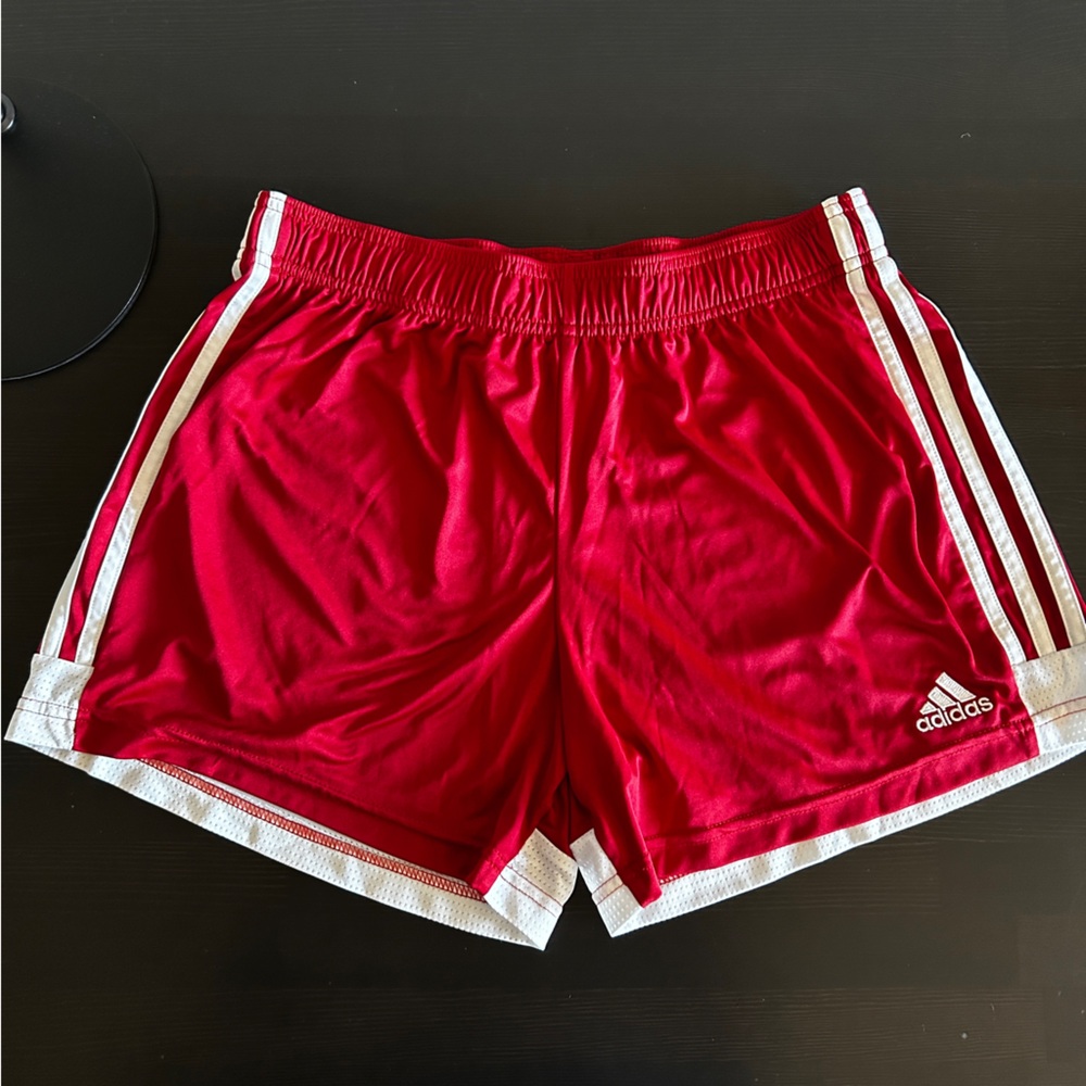 Adidas Tastigo 19 Shorts—Power Red (size Large)